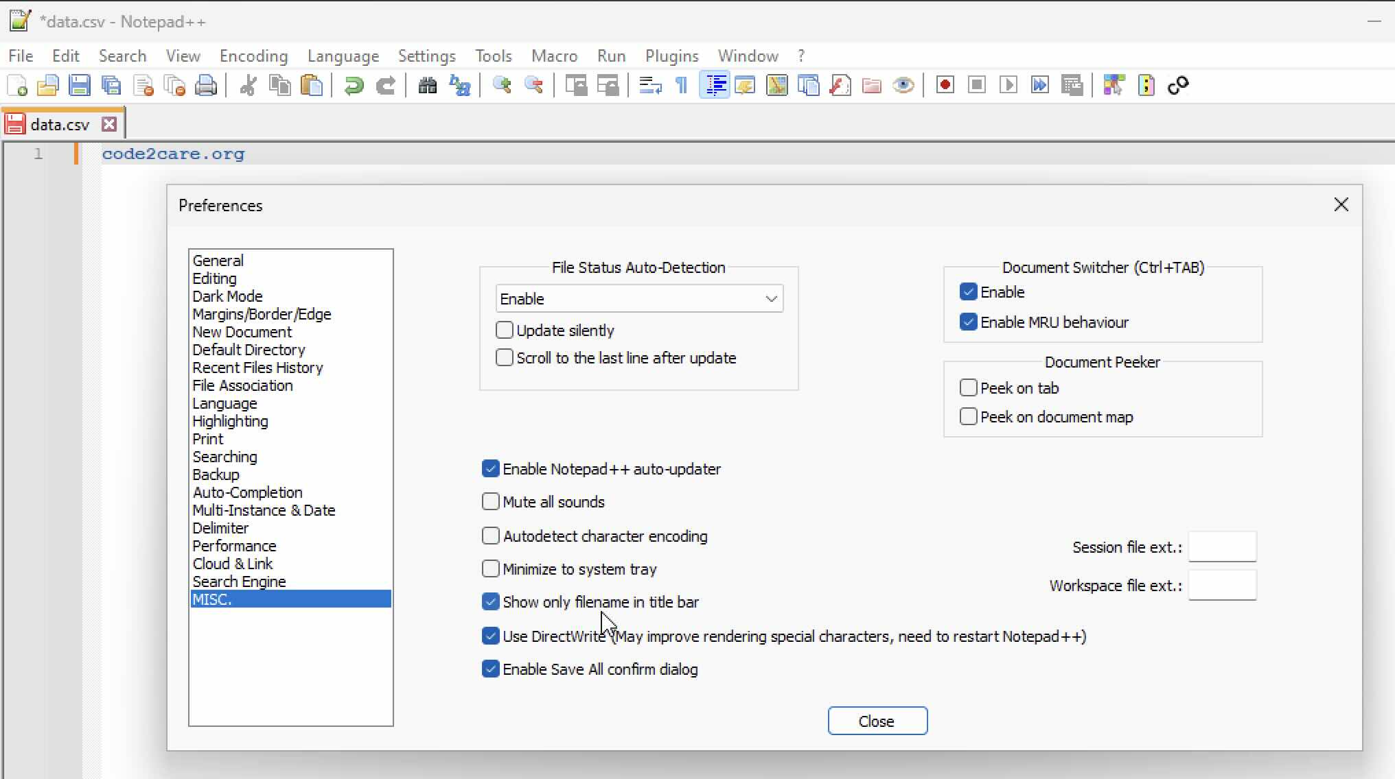 How to Only Show File name instead of Complete File Path on Notepad++